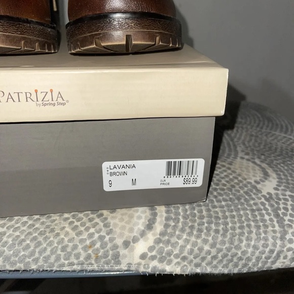 Patrizia by Spring Step Lavinia Womens Tan/Brown Lace up Boots size 9 - Picture 4 of 6